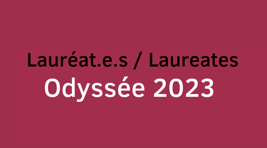 Odyssée 2023 laureates
