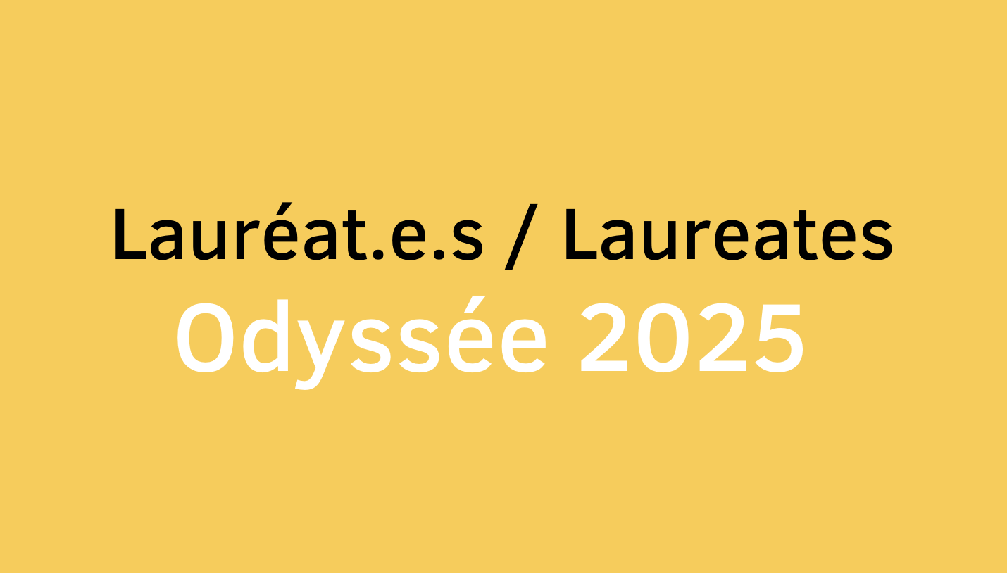 Odyssée 2025 laureates